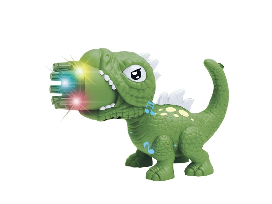 Primerox máquina de Bolhas Dinossauro Automática 9 Buracos com Música e Luzes Brinquedo Exterior