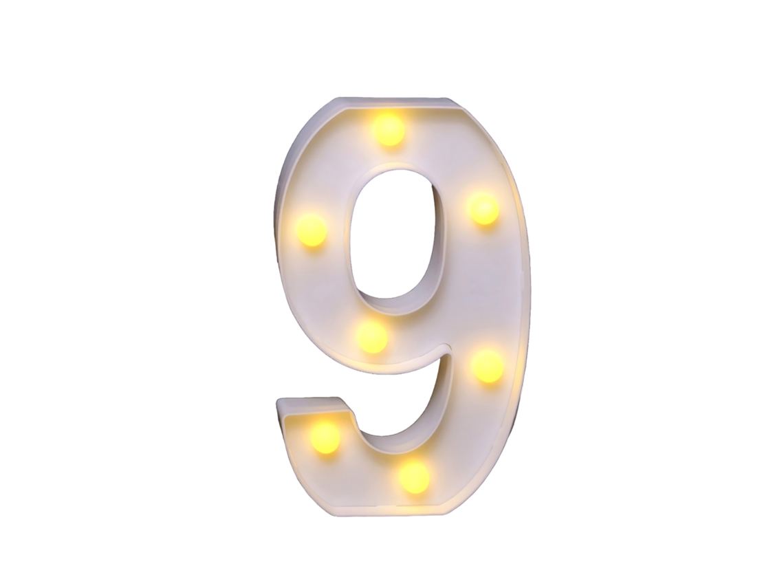 Laxiscreed - Letreiro Com Letras E Números Led Para Decoração De Casamento E Festas Com 22cm