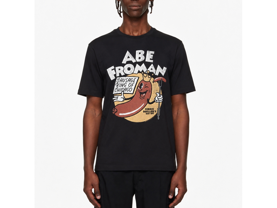 Rockinstone Ferris Bueller's Day Off Abe Froman 2 Black Adult T-shirt Size:s