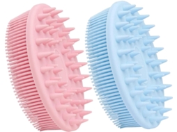 Conjunto De 2 Escovas Banho Dupla Face Para Lavar O Cabelo E Limpar Corpo, Conjunto De Escovas Chuveiro Multifuncionais