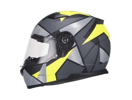 Capacete UNIK Ci-24 Hero - Cinza Amarelo - XS