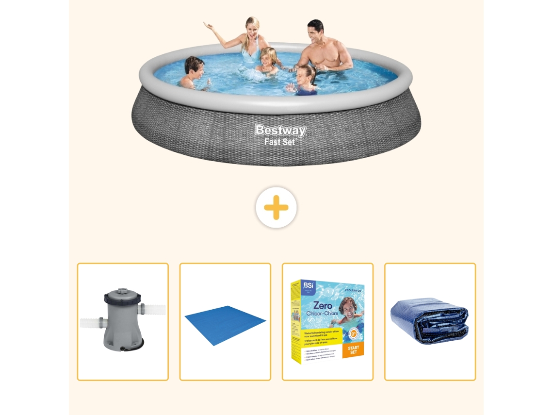 Bestway Piscina Bestway Fast Set Redonda - 396x84 Cm - 5-peças S245