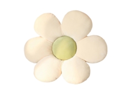 Rebe cojín de Piso Floral para Meninas, Adolescentes e Crianças Pequenas, Confortável para Ler e Descansar 40cm Blanco Verde