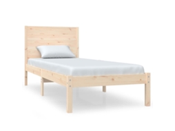 Bed Frame, Bed Frames Vidaxl Marrom Madeira (75 X 190 Cm)