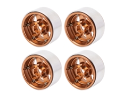 Roda de Alumínio Leve LAXISCREED para Scx10 Marrom 4pcs