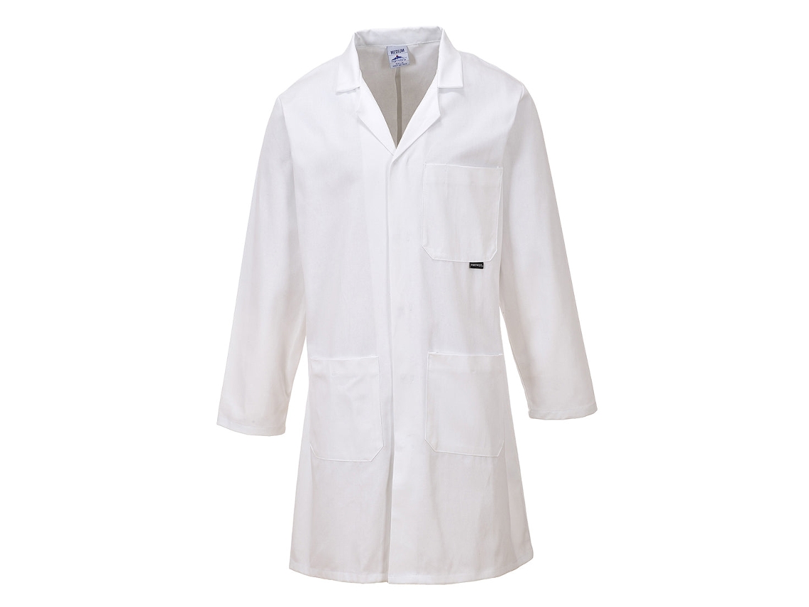 Bata De Algodão Padrão Para Profissionais Branco / Xxxl
