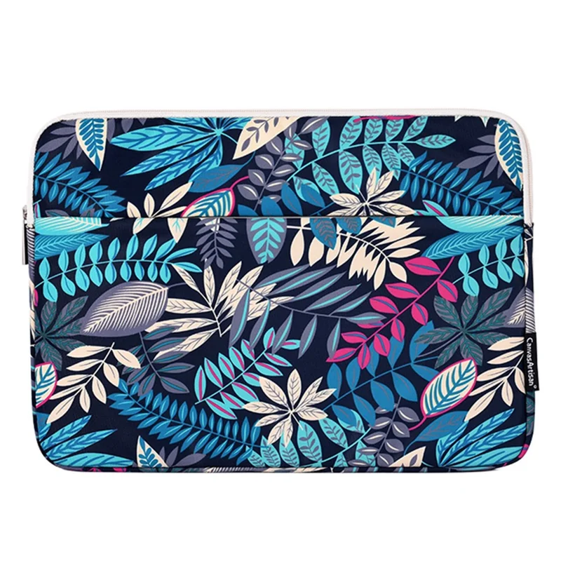 Capa Halinuia Para Portátil 13 Polegadas G61-01 Pele Pu Letra Ok Fecho De Correr Resistente Khaki