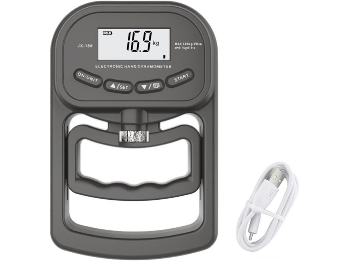 Dinamômetro De Preensão Leve, Eletrônico E Portátil, Com Visor Lcd