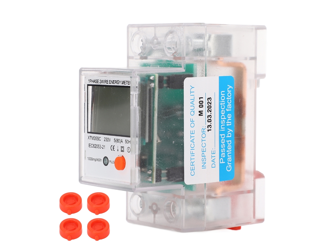 Medidor De Energia Monofásico 2p Dds529c 230v Para Trilho Din Sunflare