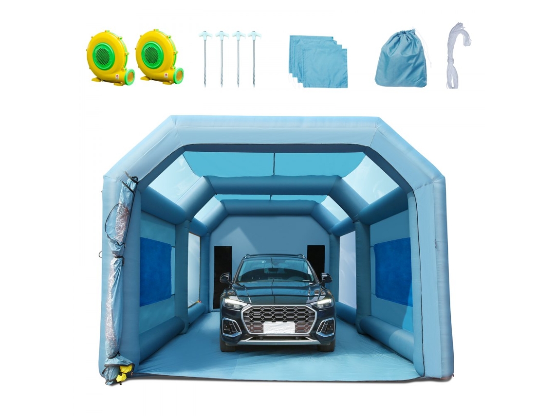 Cabine De Pintura Insuflável 8,5x4,8x3,3m Com Sistema De Ventilação Tekmaquinas