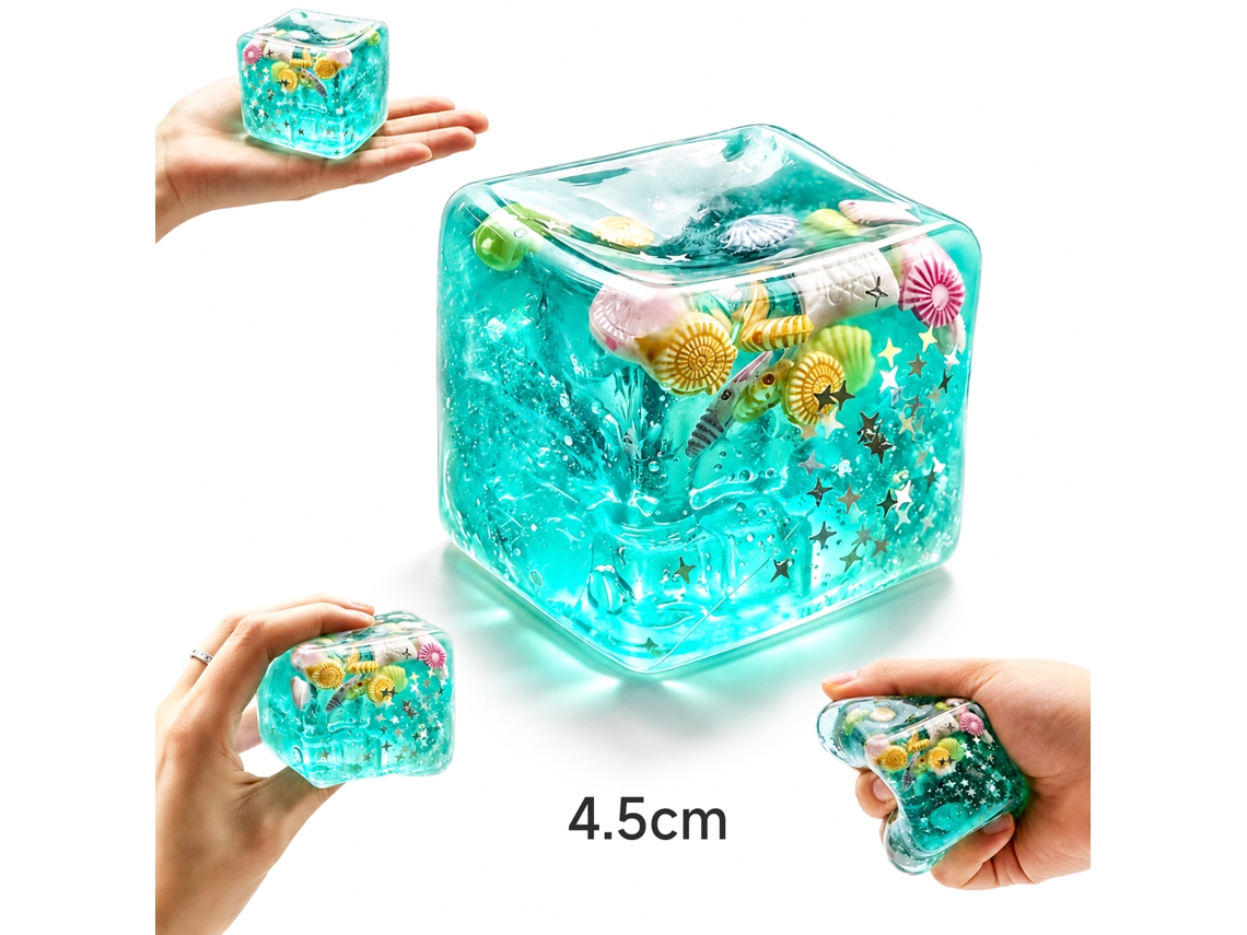 Cubo antiestresse Laxiscreed TPR 4,5cm Maltose Star Island Com Tema de Natal e Halloween