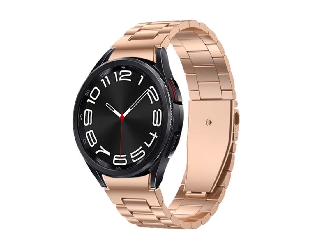 Bracelete para Samsung Galaxy Watch 6 XIAOMOYU em Metal Três Tensões Ouro Rosa