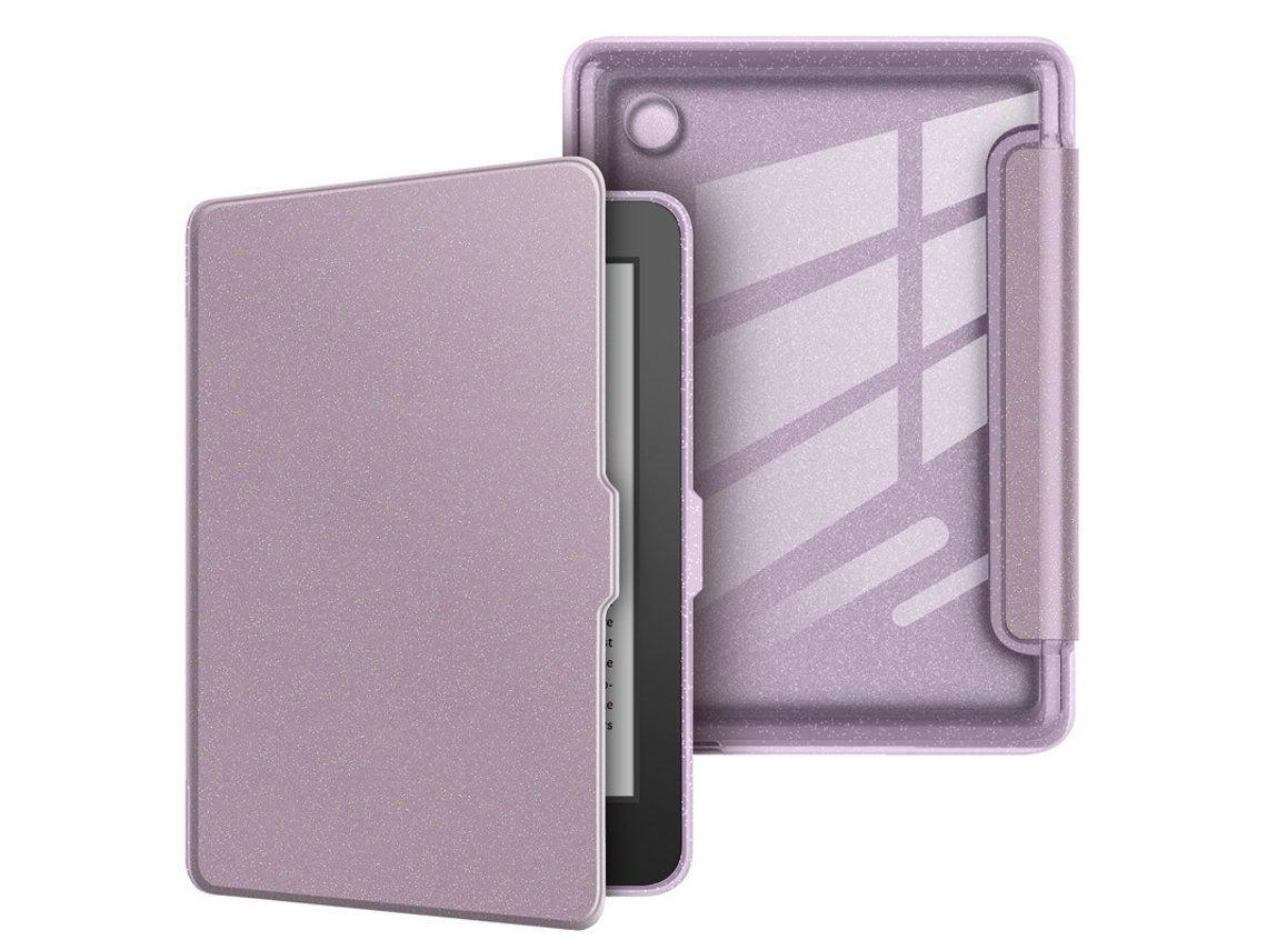 Capa para Kobo Clara Color 6 Polegadas SIURN em acrílico com glitter roxa (2024)
