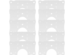 Dobradiça, Dobradiças, Dobradiças Para Armário, Kit De 10 Placas Reparo Para Portas Armários Em Aço Inoxidável Com