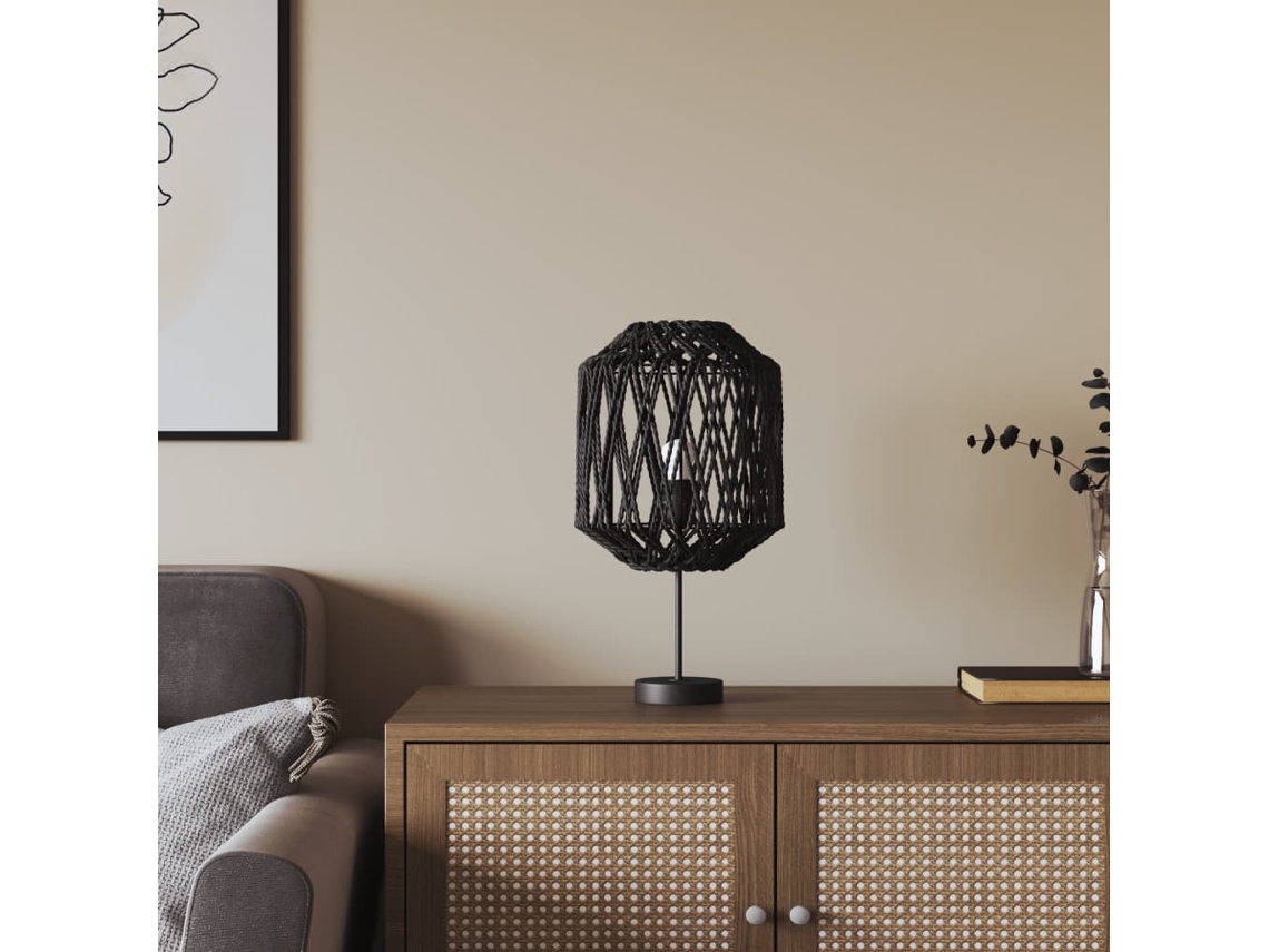 Vidaxl Abajur De Candeeiro Ø23x28 Cm Ferro E Papel