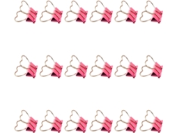 Ukcoco 18-mini Clips Metálicos Em Formato De Coração Rosa Para Escritório E Escola, Organizadores Multiuso Com Forte