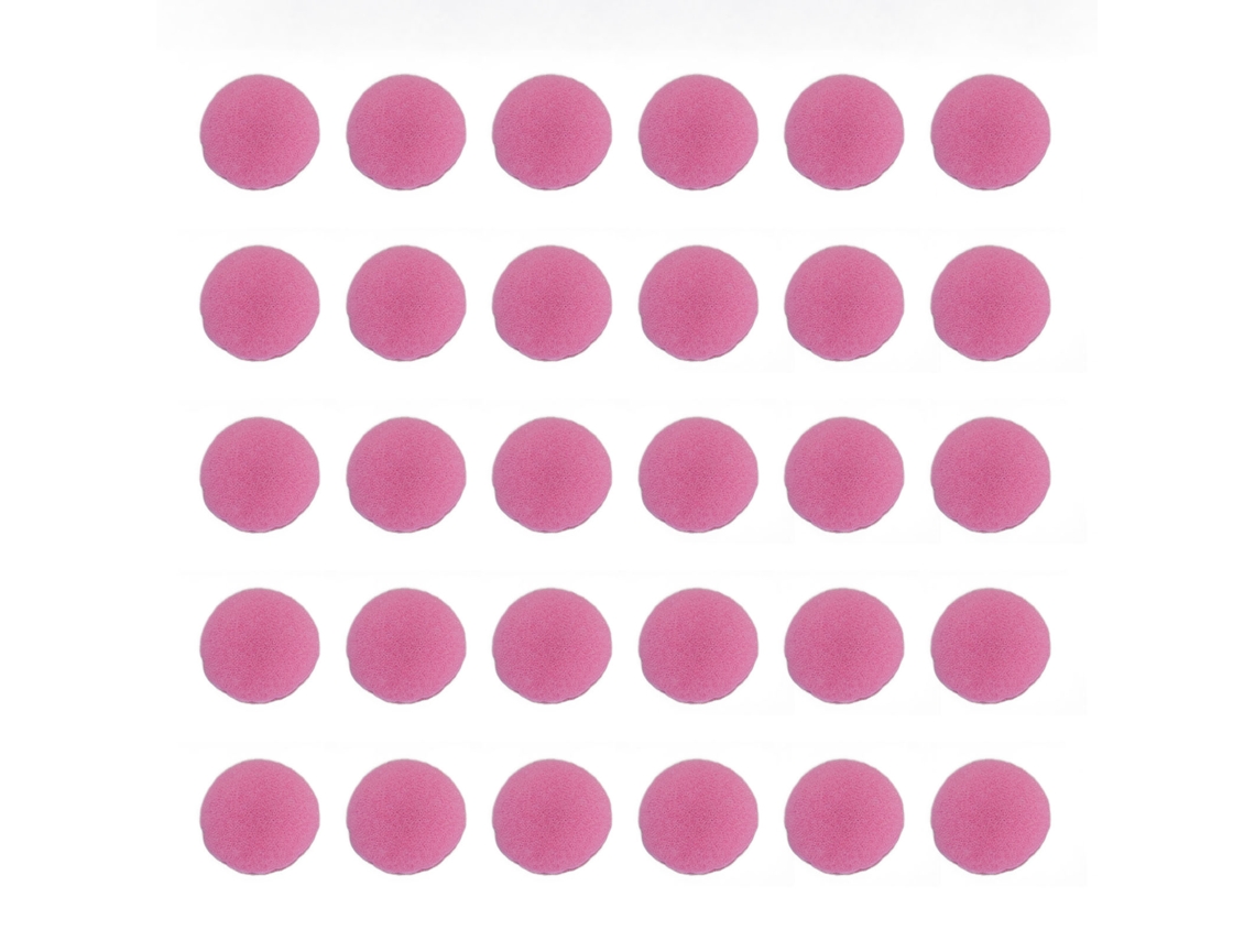 30pcs Capas De Espuma Para Fones De Ouvido Substituição Confortáveis Almofadas De Espuma 15mm Vermelho