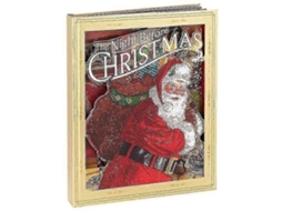 Enfeite Decorativo, Formato De Livro, Tema De Natal, Para Casa, Mesa, Festas E Composição De Ambientes Sazonais