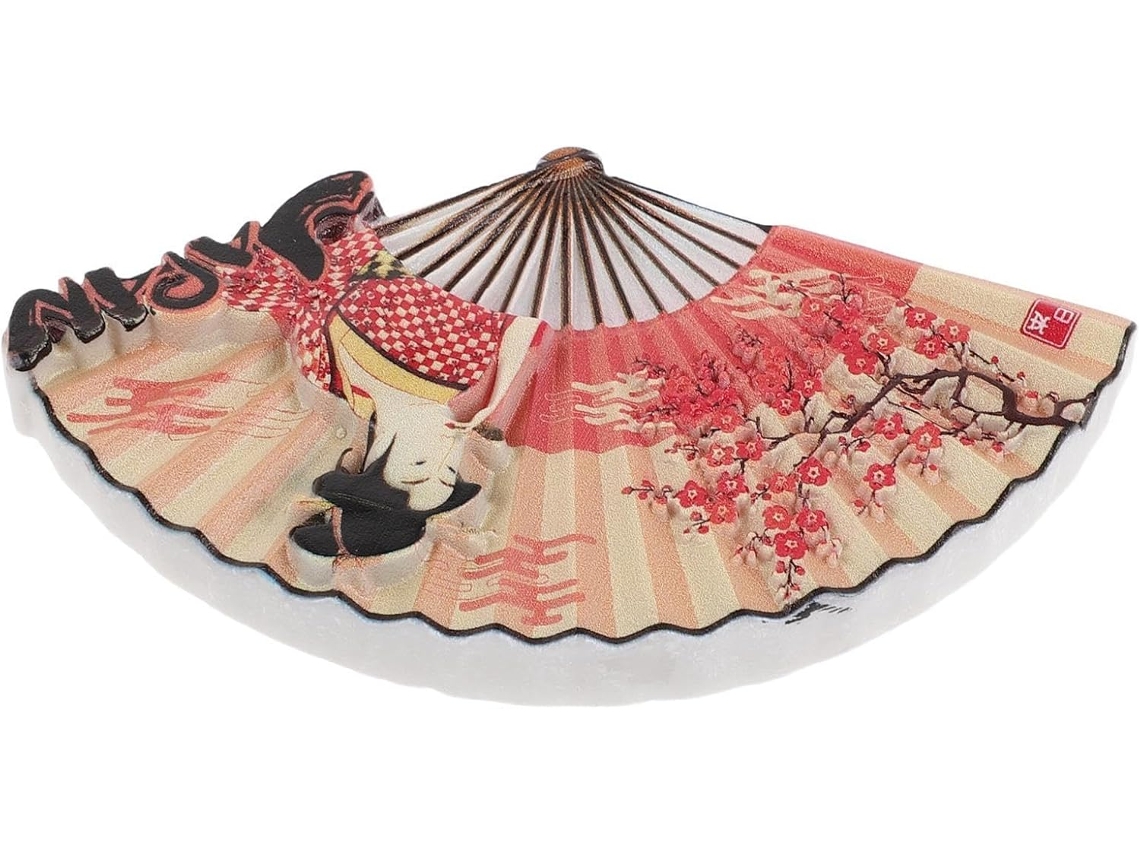Ímã de Geladeira 3d em Resina, Inspirado Leques Japoneses, Ideal Para, Quadro Branco, Armário e CHABERLU