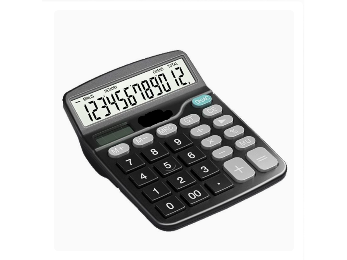 Calculadora De Mesa Com Dupla Alimentação Solar Adequada Para Uso Em Escritórios E Por Estudantes (com Bateria).