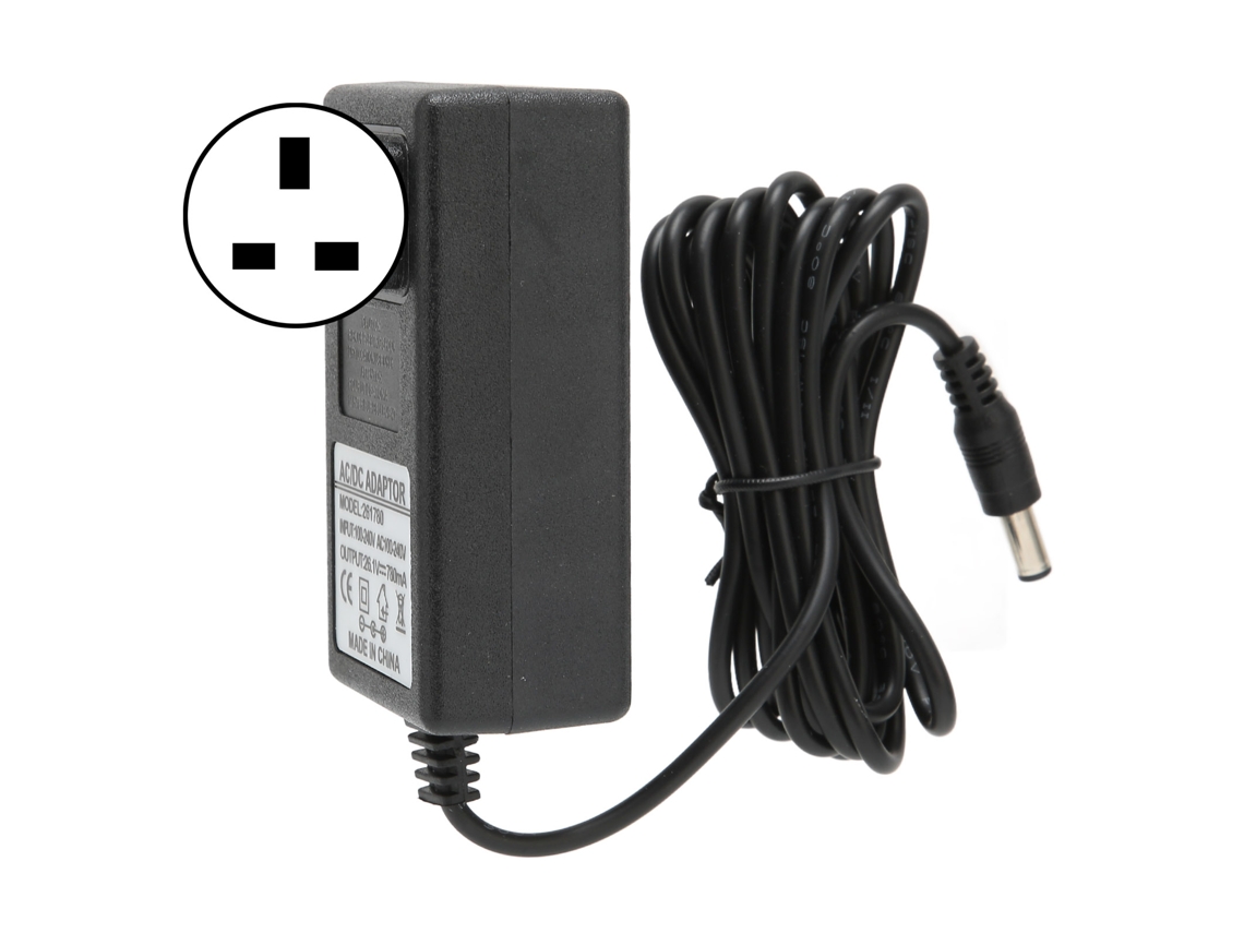 Cargador para Aspiradora, Adaptador de Corriente de 26,1 V Con Protección Contra Sobretensión, Material Abs Y Enchufe Británico.