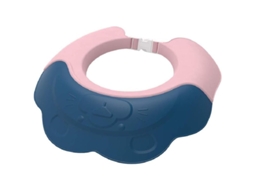 Touca de banho infantil Baby Lion ajustável, impermeável, em silicone, para proteger a cabeça e lavar o cabelo do bebê.
