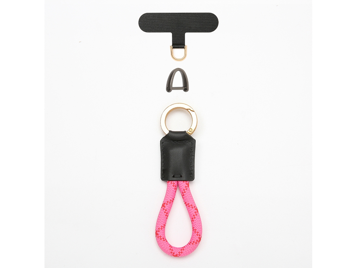 Cordão Para Celular Qu-pure Feito À Mão, Pingente Para Chave De Carro, Chaveiro Anti-perda Avançado De Poliéster
