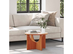 Vidaxl Mesa De Centro Marrom Cera 50 X 50 X 35 Cm