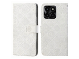 Capa De Couro Para Celular Com Padrão Étnico Em Relevo