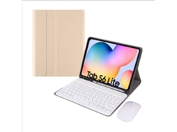 Capa Com Teclado Para Tablet Lurelia, Para Samsung Galaxy Tab S6 Lite 10.4/p610 Dourada, Teclado Bluetooth