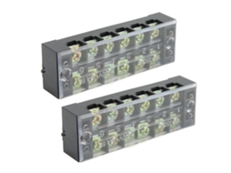 Barrera De Cable Terminal De Doble Fila Tb Con Tapa Transparente 600v 35a 6 Posiciones 2 Piezas