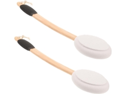 Lurelia Conjunto De 2 Escovas Esponja De Banho Para Duche, Esponja Suave, Cabo Longo E Antiderrapante, Uso Diário Leve