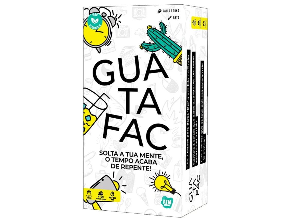 Jogo de Cartas Guatafac  - Formato Viagem