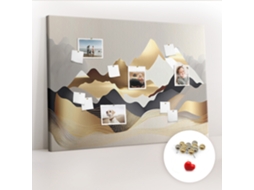 Quadro De Cortiça Montanhas Abstratas Para A Sala De Estar Espelharte (140x100 Cm)