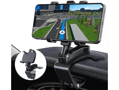 Suporte De Telefone Para Carro, Suporte De Telefone Para Carro Ajustável E Giratório De 360 ??graus Para Smartphones De 3 A 7 Polegadas