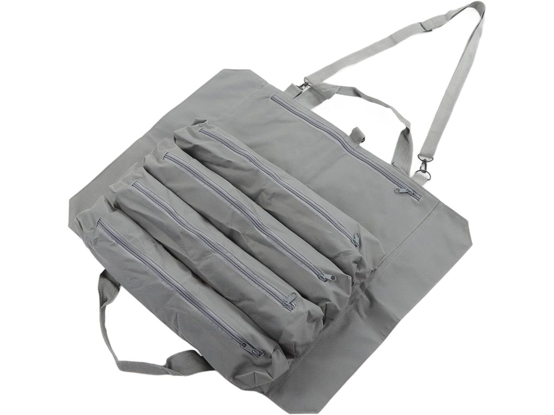 Bolsa dupla para ferramentas Yosoo, bolsa premium com diversos compartimentos para facilitar o armazenamento, suporte.
