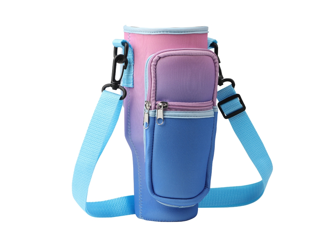 (azul) Bolsa Para Garrafa De Água De 1,2 Litro Com Alça E Alça De Ombro Ajustável.