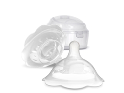 Protetores de Mamilo Duplos em Silicone Transparente, 2 Unidades com Estojos, Confortáveis e Reutilizáveis YANYXR