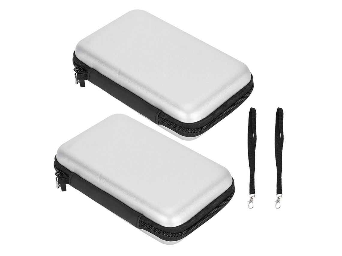 2pcs Bolsa De Armazenamento Portátil Capa De Transporte Eva Bolsa Dura Protetora Para Ndsill/3dsxl