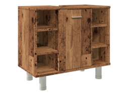 Bathroom Cabinet, Bathroom Cabinets Vidaxl Marrom Madeira Processada (n/a)
