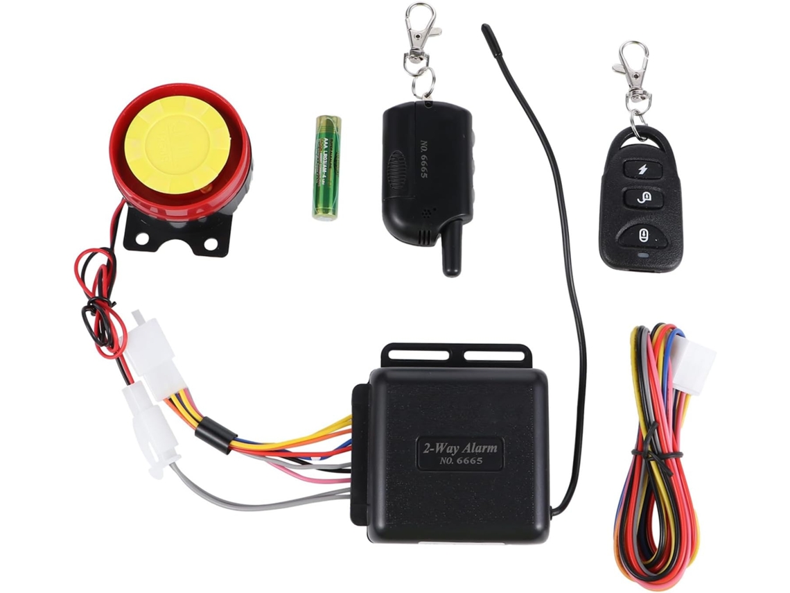 Sistema de alarme bidirecional para motocicletas, antifurto, fácil de usar, com detecção.