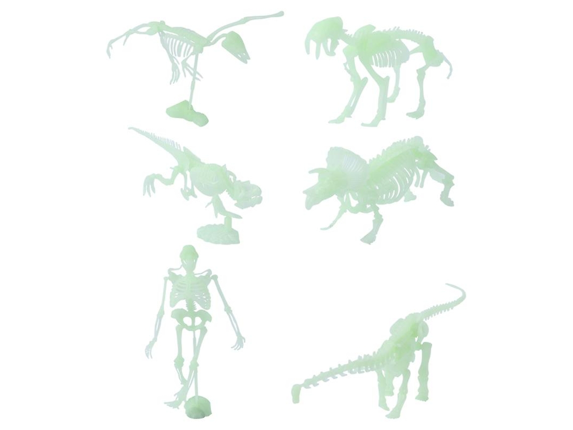6 Unidades de Dinossauros de Plástico ALLINLESS
