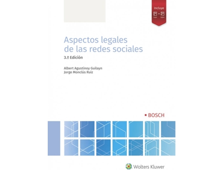 Livro Aspectos Legales De Las Redes Sociales (3.ª Edición) de Albert Agustinoy Guilayn (Espanhol)