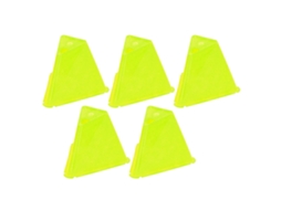 5 Cones De Treinamento Para Futebol Duráveis Marcadores De Skate Obstáculo Cone De Treinamento Amarelo
