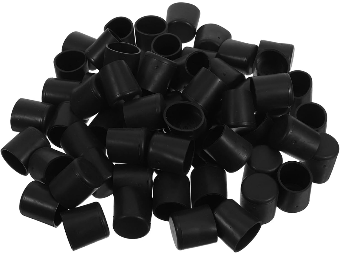 Didiseaon Conjunto De 64-protetores Pés Cadeiras E Mesas, Capas Redondas De Borracha Preta Para Móveis, Protetores