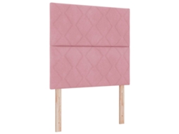 Cabeceira com cabeceira rosa de 100 cm Veludo MAISON EXCLUSIVE