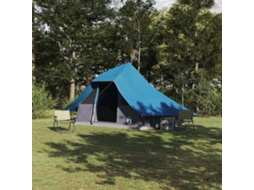 Vidaxl Barraca Tipi Com Telhado Azul 364 X 281 X 257 Cm Tafetá