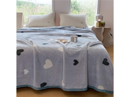 Manta de Flanela Estampada Fansu Microfibra Grossa Quente Fofa e Macia para Outono Inverno Colcha Quarto Sofá