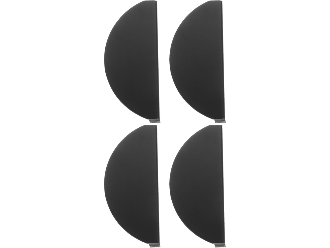 Puxador Semicircular Preto Para Armário, 64mm, Conjunto De 4 Peças