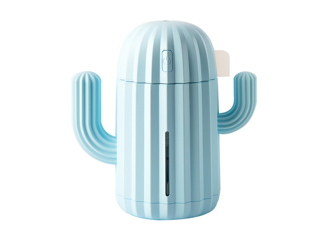 Humidificador 340ml Cacto USB Ultrassónico Cronometragem Aromaterapia Difusor